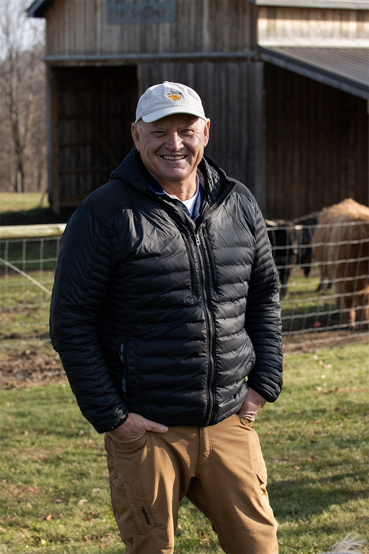 Conservative Republican Frank Hoagland smiling